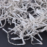 Solight LED vianočný prívesok, rampúchy, 120 LED, 3m x 0,7m, 6m vedenie, vonkajšie, teplé biele svetlo, pamäť, časovač náhled