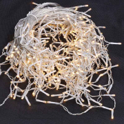 Solight LED vianočný prívesok, rampúchy, 120 LED, 3m x 0,7m, 6m vedenie, vonkajšie, teplé biele svetlo, pamäť, časovač náhled