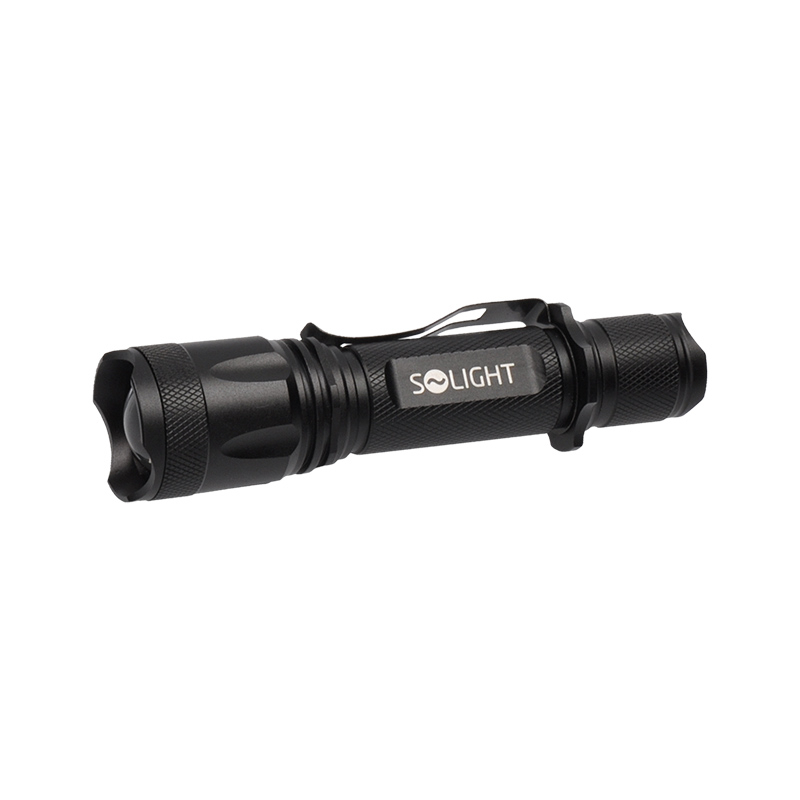 Solight dobíjacia LED baterka, 600lm, XM-L2 T6, zaostrovanie, 2200mAh Li-Ion, nabíjanie cez USB