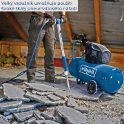 Scheppach HC 120 dc olejový dvojvalcový kompresor 10 bar so vzdušníkom 100 l Náhľad