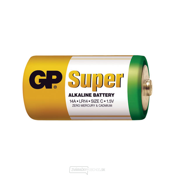 Batérie C (R14) alkalická GP Super Alkaline
