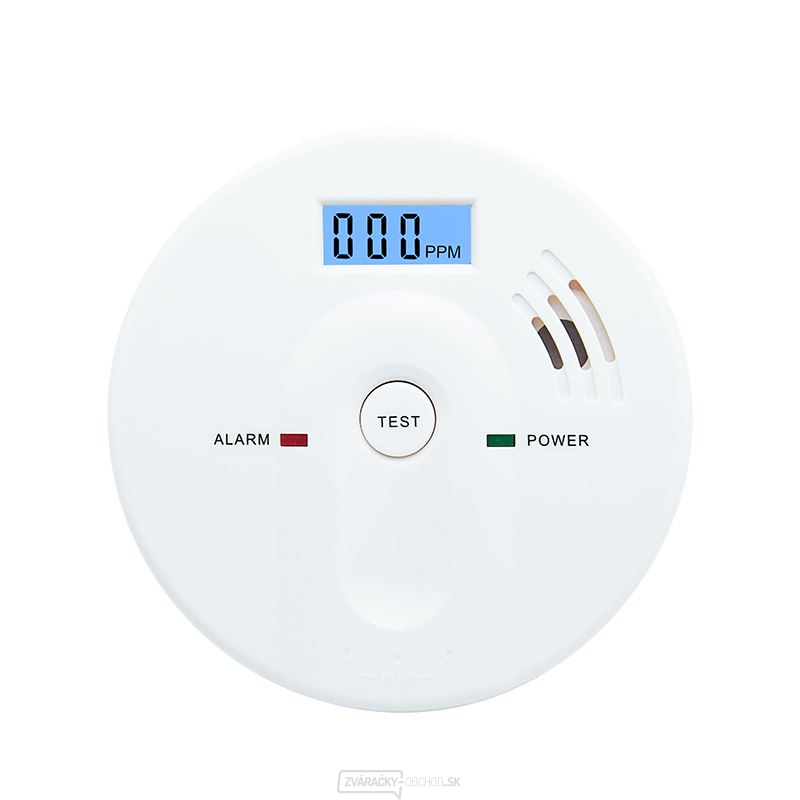 Detektor spalín Solight CO, 85 dB, biely