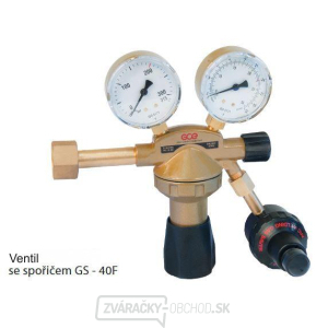 Šetrič plynu GS-40F pre ventil s manometrami Šetrič plynu GS-40F pre ventil s manometrami gallery main image