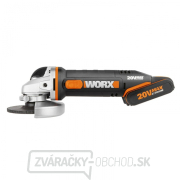 Aku uhlová brúska 125mm WORX Orange WX803 - Li-Ion 20V - PowerShare Náhľad