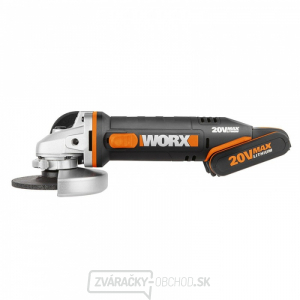 Aku uhlová brúska 125mm WORX Orange WX803 - Li-Ion 20V - PowerShare