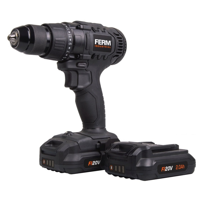 Aku vŕtačka Ferm CDM1141P Li-ion 20V - 2.0Ah - 2 batérie