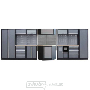 Zostava dielenského nábytku Procarosa PROFI XXL Pracovná doska: drevená, Hmotnosť: 480 kg Zostava dielenského nábytku Procarosa PROFI XXL Pracovná doska: drevená, Hmotnosť: 480 kg gallery main image