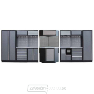 Zostava dielenského nábytku Procarosa PROFI XXL Pracovná doska: nerezová, Hmotnosť: 504 kg Zostava dielenského nábytku Procarosa PROFI XXL Pracovná doska: nerezová, Hmotnosť: 504 kg gallery main image