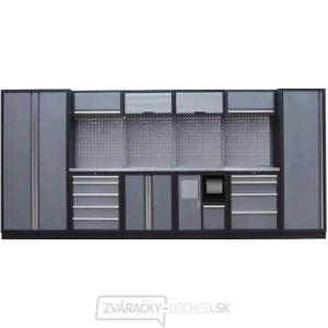 Zostava dielenského nábytku Procarosa PROFI L-II Pracovná doska: nerezová, Hmotnosť: 402 kg Zostava dielenského nábytku Procarosa PROFI L-II Pracovná doska: nerezová, Hmotnosť: 402 kg gallery main image