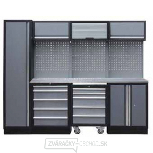 Zostava dielenského nábytku Procarosa PROFI MI Pracovná doska: nerezová, Hmotnosť: 263 kg Zostava dielenského nábytku Procarosa PROFI MI Pracovná doska: nerezová, Hmotnosť: 263 kg gallery main image