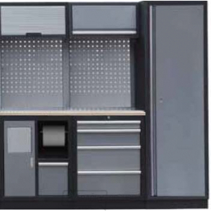 Zostava dielenského nábytku Procarosa PROFI S-II Pracovná doska: drevená, Hmotnosť: 184 kg Zostava dielenského nábytku Procarosa PROFI S-II Pracovná doska: drevená, Hmotnosť: 184 kg gallery main image