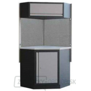 Rohová zostava dielenského nábytku Procarosa PROFI XS Pracovná doska: nerezová, Hmotnosť: 102 kg Rohová zostava dielenského nábytku Procarosa PROFI XS Pracovná doska: nerezová, Hmotnosť: 102 kg gallery main image