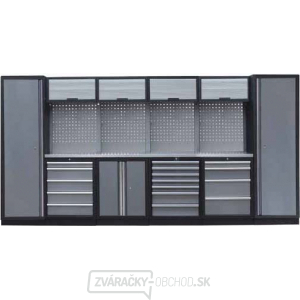 Zostava dielenského nábytku Procarosa PROFI LI Pracovná doska: nerezová, Hmotnosť: 394 kg Zostava dielenského nábytku Procarosa PROFI LI Pracovná doska: nerezová, Hmotnosť: 394 kg gallery main image