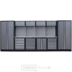 Zostava dielenského nábytku Procarosa PROFI L-III Pracovná doska: nerezová, Hmotnosť: 460 kg Zostava dielenského nábytku Procarosa PROFI L-III Pracovná doska: nerezová, Hmotnosť: 460 kg gallery main image