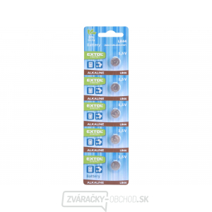 Batérie alkalické, 5ks, 1,5V (LR44) Batérie alkalické, 5ks, 1,5V (LR44) gallery main image