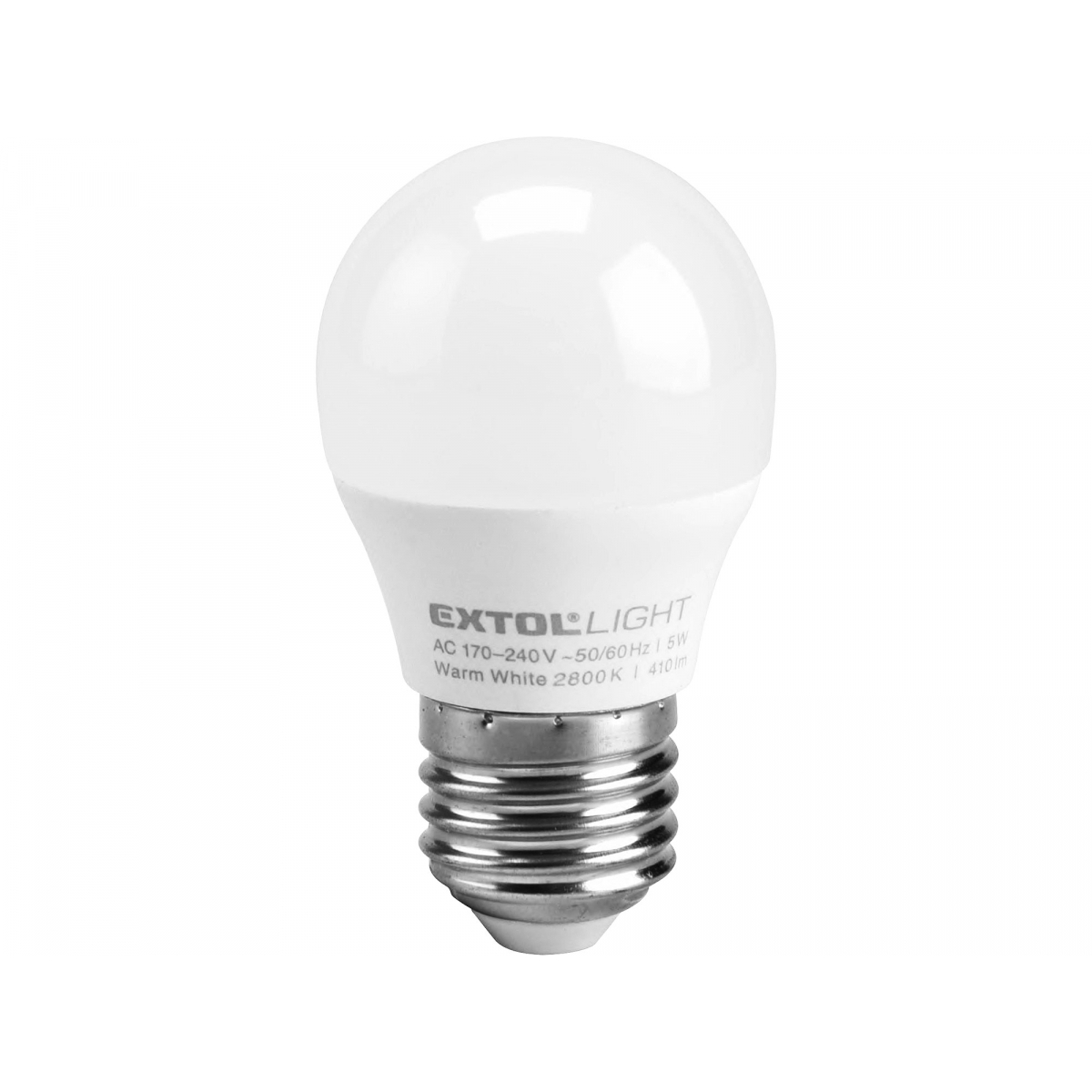 žiarovka LED mini, 5W, 410lm, E27, teplá biela