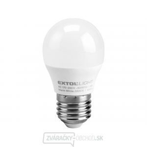 žiarovka LED mini, 5W, 410lm, E27, teplá biela