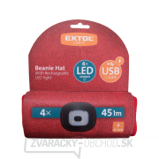 čiapka s čelovkou 4x45lm, USB nabíjanie, červená, univerzálna veľkosť čiapka s čelovkou 4x45lm, USB nabíjanie, červená, univerzálna veľkosť náhled