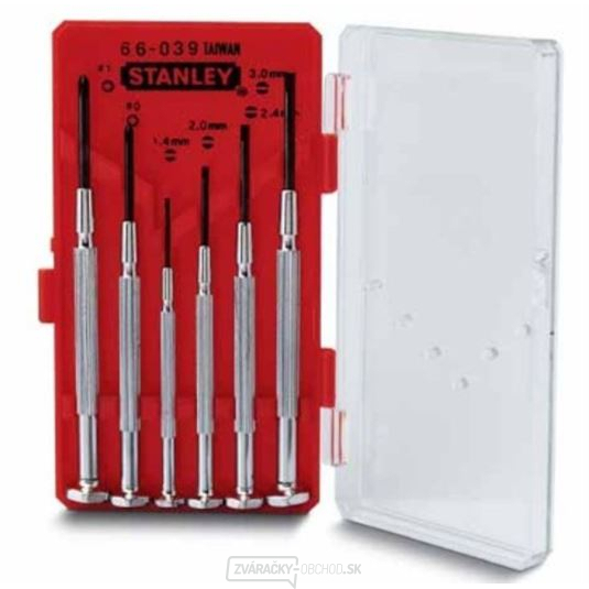 STANLEY 6-dielna sada hodinárskych skrutkovačov 1-66-039 STANLEY 6-dielna sada hodinárskych skrutkovačov 1-66-039 gallery main image