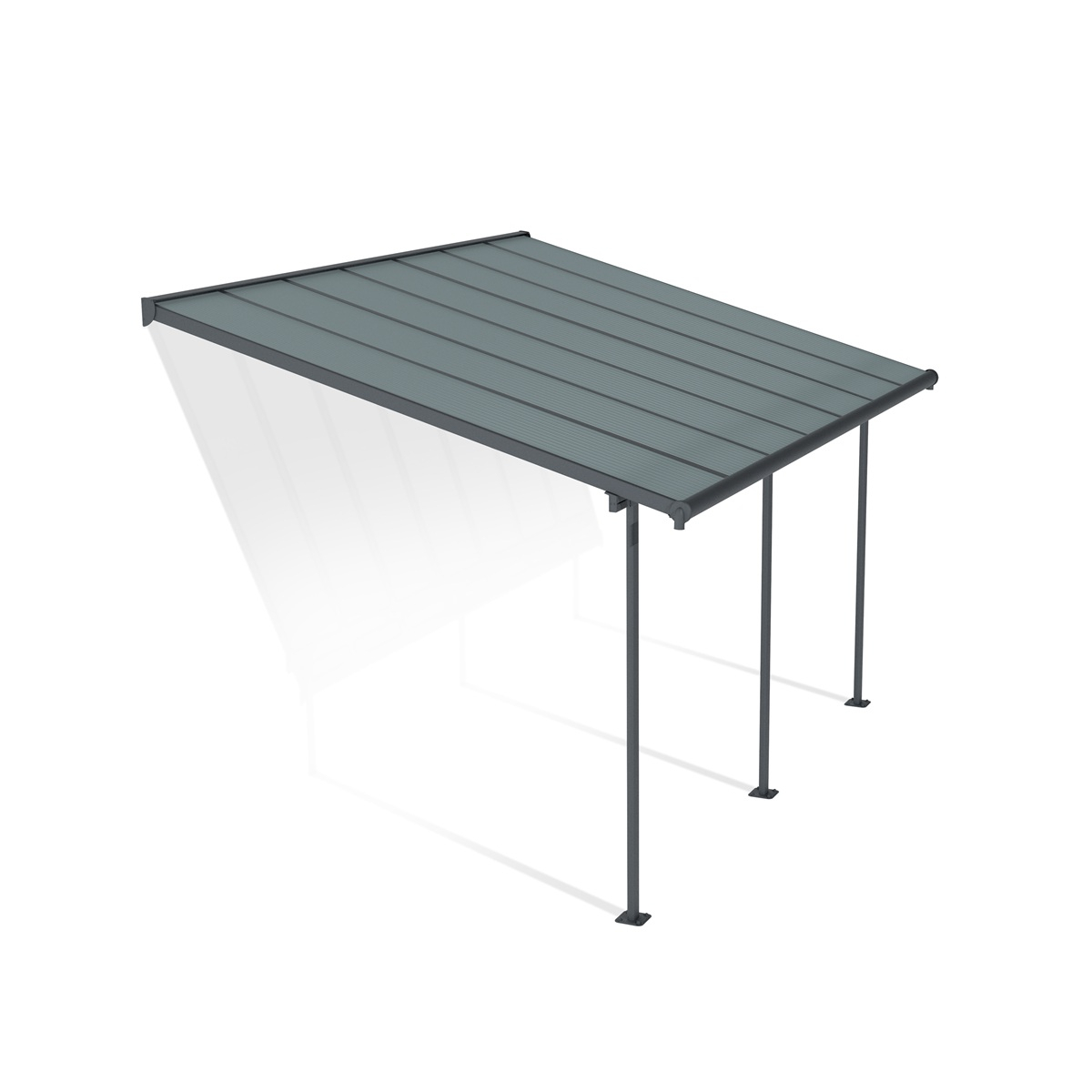 Palram Capri 4200 antracit 3 x 4,25 hliníková (montovaná) pergola Náhľad