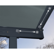Palram Capri 3000 antracit 3 x 3 hliníková (montovaná) pergola Náhľad