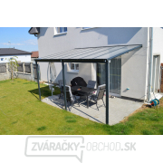 Hliníková pergola Lanitplast WALL 33 antracit + bronz PC Náhľad