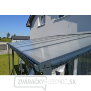 Hliníková pergola Lanitplast WALL 43 antracit + číry PC náhled