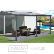 Hliníková pergola Lanitplast WALL 53 antracit + bronz PC gallery main image