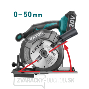 Píla kotúčová aku SHARE20V, 165mm, BRUSHLESS, 20V Li-ion, 2000mAh Náhľad