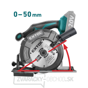 Píla kotúčová aku SHARE20V, 165mm, BRUSHLESS, 20V Li-ion, bez batérie a nabíjačky Náhľad