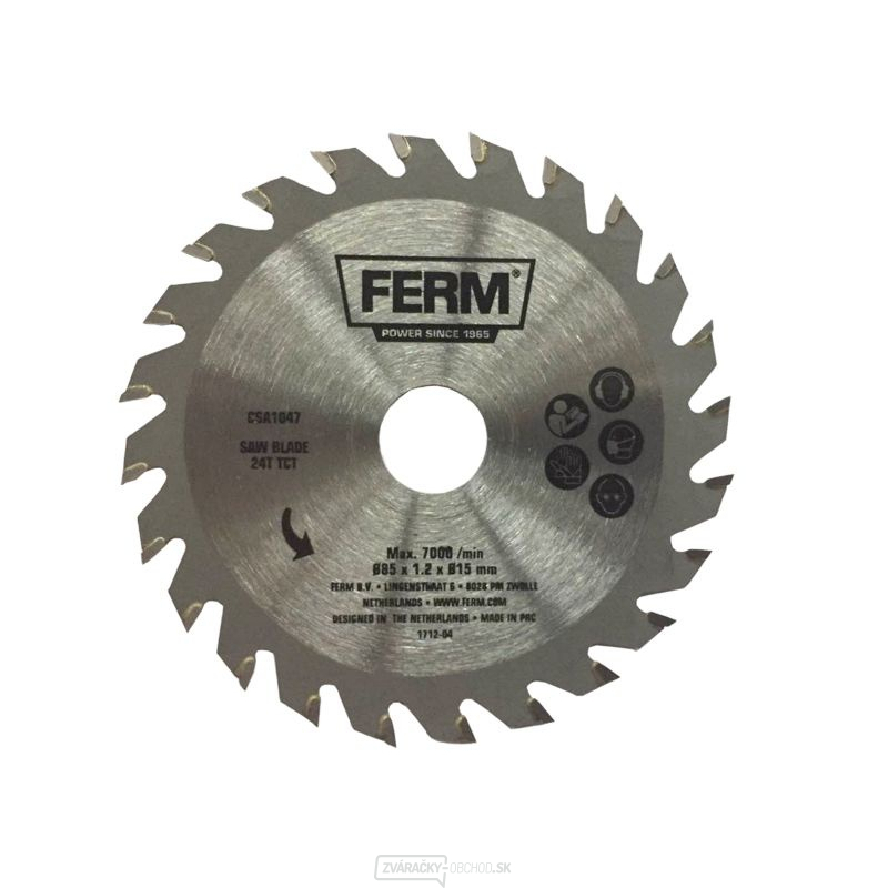 CSA1047 - Pílový kotúč 24z (TCT) pre CSM1043