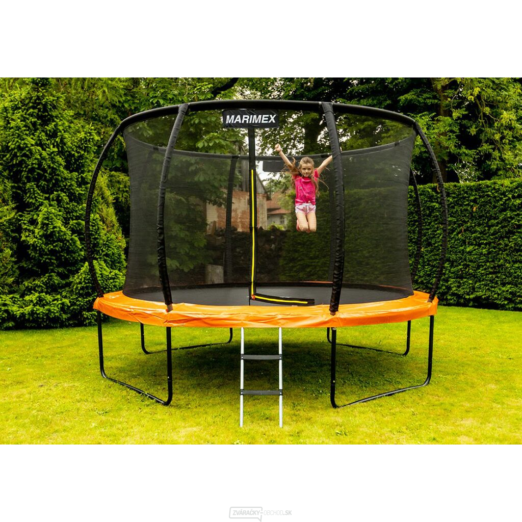 Trampolína Marimex Premium 396 cm + vnútorná ochranná sieť + schodíky ZADARMO