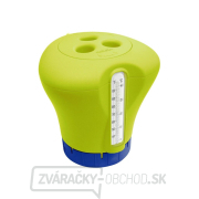 Plavák na chlór s teplomerom - žltozelená Plavák na chlór s teplomerom - žltozelená gallery main image