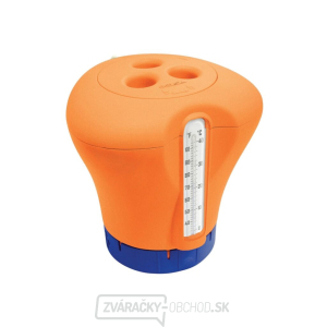 Plavák na chlór s teplomerom - oranžová Plavák na chlór s teplomerom - oranžová gallery main image