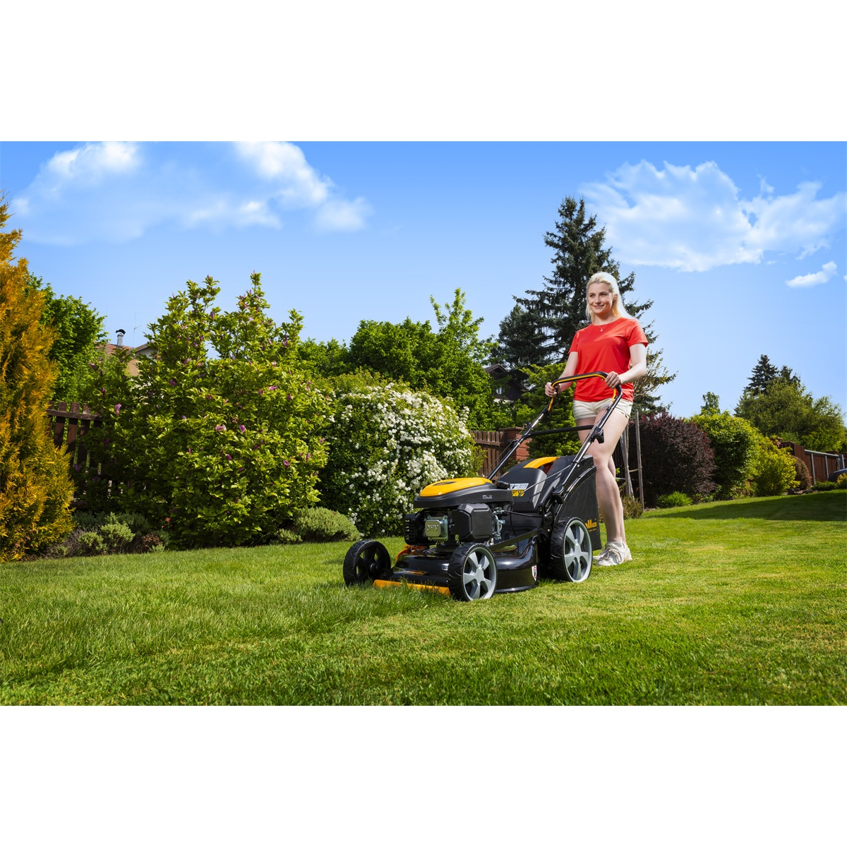 Benzínová kosačka na trávu Riwall PRO RPM 5155 PRO 4v1 s pojazdom Náhľad