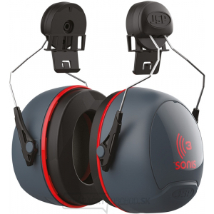 JSP SONIS 3 slúchadlá na prilbu - čierno/červené JSP SONIS 3 slúchadlá na prilbu - čierno/červené gallery main image
