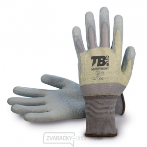 Univerzálny máčané pracovné rukavice TB 500NEVERCUT - vel.8