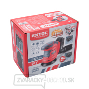 Aku excentrická brúska Extol Premium SHARE20V, 20V Li-ion, bez batérie a nabíjačky, 125mm náhled