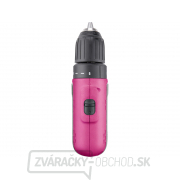 Aku vŕtací skrutkovač ružový EXTOL 12V Li-ion, 1500mAh náhled