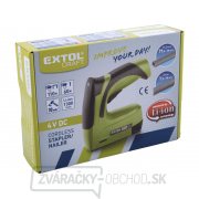 Aku sponkovačka/klincovačka EXTOL CRAFT 4V Li-ion, 1300mAh, USB nabíjanie Aku sponkovačka/klincovačka EXTOL CRAFT 4V Li-ion, 1300mAh, USB nabíjanie náhled