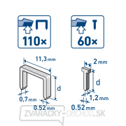 Aku sponkovačka/klincovačka EXTOL CRAFT 4V Li-ion, 1300mAh, USB nabíjanie náhled