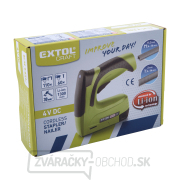 Aku sponkovačka/klincovačka EXTOL CRAFT 4V Li-ion, 1300mAh, USB nabíjanie náhled