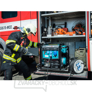 Elektrocentrála benzínová 17HP/8,2kW, podvozok, elektrický štart náhled