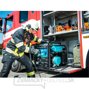 Elektrocentrála benzínová 17HP/8,2kW, podvozok, elektrický štart náhled