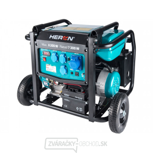 Elektrocentrála benzínová 17HP/8,2kW, podvozok, elektrický štart Elektrocentrála benzínová 17HP/8,2kW, podvozok, elektrický štart gallery main image