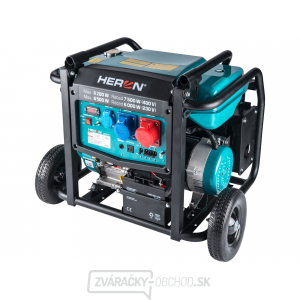 Elektrocentrála benzínová 17HP/8,2kW/10,25kVA (400V), 6,5 kW (230V), podvozok, elektrický štart Elektrocentrála benzínová 17HP/8,2kW/10,25kVA (400V), 6,5 kW (230V), podvozok, elektrický štart gallery main image