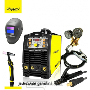 GeniTig 200AC/DC HF SET 02 + horák HKT09A4 s koncovými dielmi, kukla Panter, redukčný ventil KOWAX gallery main image