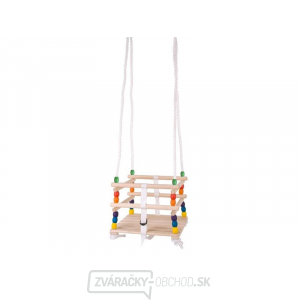 Detská korálková hojdačka BIGJIGS TOYS drevená gallery main image