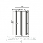 Drevený domček SOLID ANITA 1 - 90 x 96 cm (S879-1) Náhľad