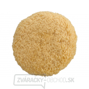 Kotúč leštiaci vlnený, žltý, T180, ⌀190mm, 1PLY vlna 50/50, suchý zips ⌀150mm Náhľad